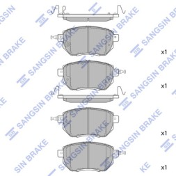 SP2107 SANGSIN Комплект гальмівних колодок з 4 шт дисків