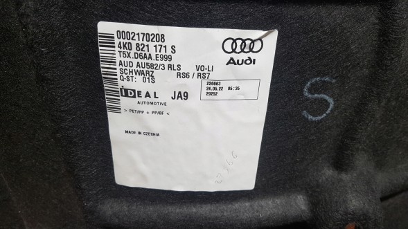 Audi OE AUDI RS6 RS7 4K0821171S НАДКОЛЕСО ПЕРЕДНЄ ЛІВЕ ОРИГІНАЛ