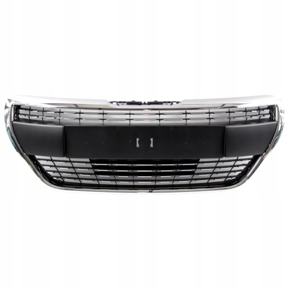 AutoDor D045928 PEUGEOT 208 2015-2019 ALLURE РЕШІТКА РАДІАТОРА + ЦЕНТРАЛЬНА ХРОМОВАНА РАМКА