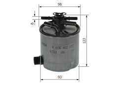 F026402072 BOSCH Фільтр палива