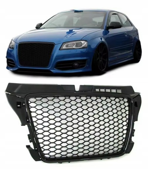 Китай GRAU67 Решітка радіатора Audi A3 8P чорний глянець 2008-2012