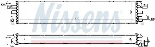 Nissens 60354 Охолоджувач повітря інтеркулер 60354 nissens audi