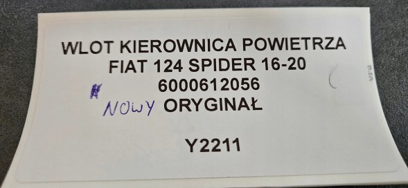 Fiat OE A40115221 68313850AA 6000612056 124 Spider kierownica powietrza Fiat 124 Людина-павук повітряне кермо А40115221 68313850AA 6000612056