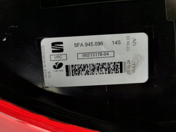 Volkswagen OE 5FA945096 Задня права led фара cupra leon sportstourer 5fa945096 нова оригінальна