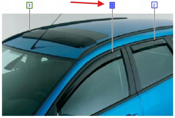 Ford OE НАБІР ОБТІЧНИКІВ ПОВІТРЯ ПЕРЕДНІЙ FOCUS 2004-2011 1490768 _ A66SX-201K56-PA