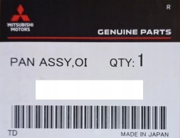 Mitsubishi OE WB/2705A062/ORYGINAŁ OUTLANDER ASX 2.0 2.4 МАСЛЯНА ЧАША КОРОБКИ ПЕРЕДАЧ CVT АВТОМАТ