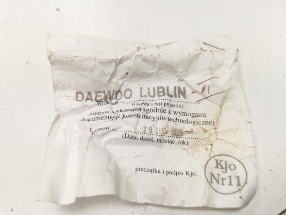 Китай БЛОКУВАННЯ DAEWOO LUBLIN II KJO NR11