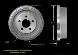 Pro Fusion PDR0741 ГАЛЬМІВНИЙ БАРАБАН JEEP LIBERTY 2002р