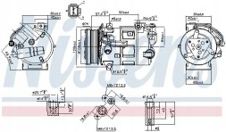 Nissens 890210 Компресор компресора кондиціонера 890210 nissens