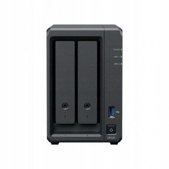Китай WEW-SC-AB-NBSYNNT02DP3200 NAS-сервер Synology DP320 AMD R1600 16TB 8GB RAM 3 роки гарантії