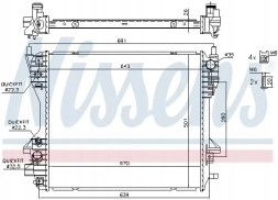 Nissens 66709 Охолоджувач води 66709 nissens jaguar xf