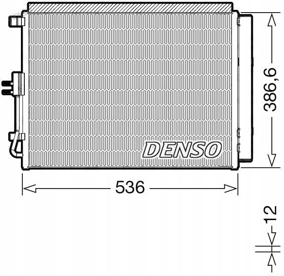 Denso DCN43009 Охолоджувач кондиціонера з осушувачем hyundai kia dcn43009 den