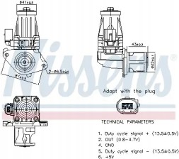 Nissens 98377 Клапан егр agr 98377 nissens альфа romeo fiat