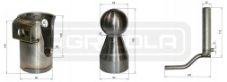 Китай 2.00.03.012.AP5961 КУЛІ фі 60 ЛІВА + ПРАВИЙ САМОСКИД НА ЗАДНЮ ЧАСТИНУ ПРИЧЕПА 8Т 20003012