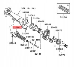 Mitsubishi OE GENUINE|MR453711, 3820A049, MITSUBISHI ORYGINAŁ MITSUBISHI L200 PAJERO ЦИЛІНДР БЛОКУВАННЯ МОСТУ ПЕРЕДНІЙ ОРИГІНАЛ