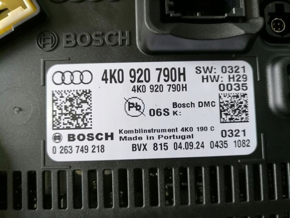 Audi OE Audi A6 S6 C8 ЛІЧИЛЬНИК СПІДОМЕТРА VIRTUAL 4K0920790H