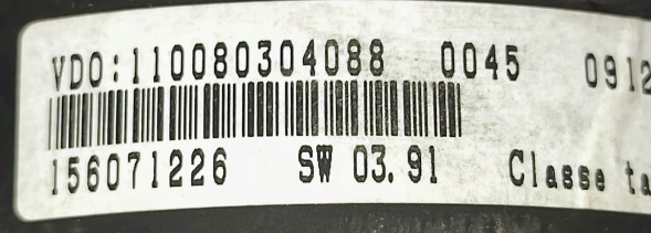 Alfa Romeo OE 156071226 110080304088 przygotowany w SDK ЛІЧИЛЬНИК З ВАШИМ ПРОБІГОМ АЛЬФА РОМЕО 147 156071226 110080304088