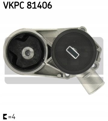 SKF VKPC 81406 Водяний насос skoda favorit/felicia 1.3i 4pk - skf вкпк 81406