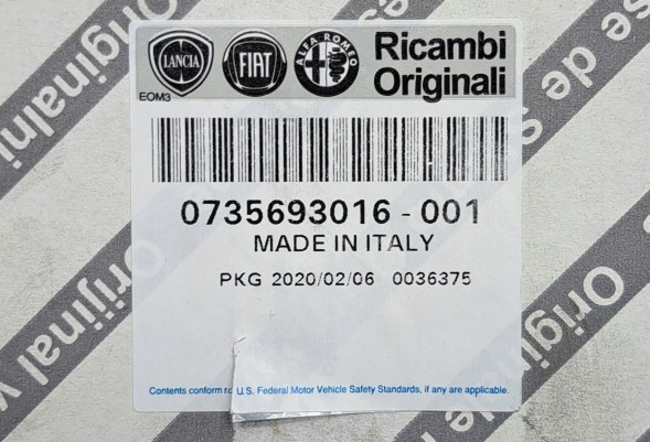 Fiat OE ОРИГІНАЛЬНА ПАНЕЛЬ КОНДИЦІОНЕРУ FIAT 735693016