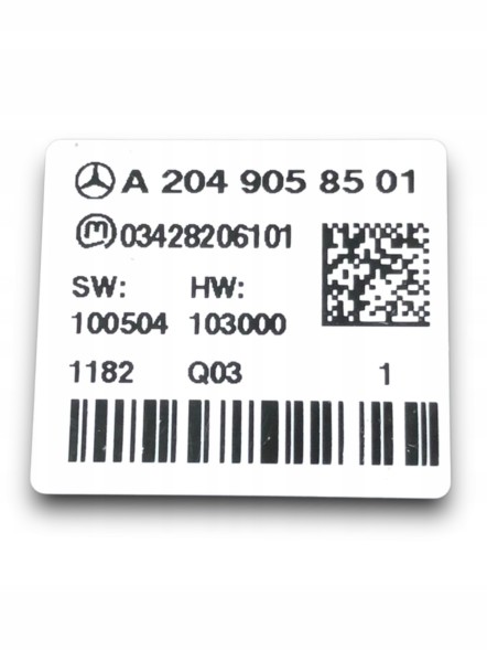 Mercedes-Benz OE MERCEDES BENZ W204 БАГАТОФУНКЦІОНАЛЬНА ПАНЕЛЬ КНОПОК A2049058501