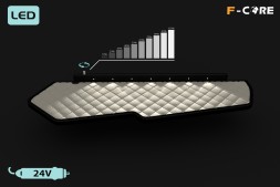 F-CORE 5904193024094 Полка TIR VOLVO FH 4 13-19 подвійна світлодіодна екошкіра