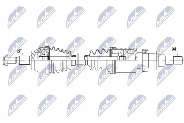 NTY NPW-FR-131 Nty npw-fr-131 карданний вал