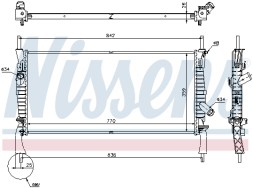 69226 NISSENS Радіатор охолодження двигуна