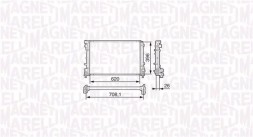 MAGNETI MARELLI 350213131700 Радіатор fiat 500 1.4 abarth bm1317 mma