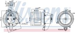 V-maxzone Part VIC-363387 Вентилятор обігрівача NIS для SMART CABRIO, CITY-COUPE, CROSSBLADE, FORTWO 0.6/0.7/0.8D