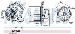 AD BRAKE VIC-277752 Вентилятор NIS для VW CALIFORNIA T6 CAMPER, MULTIVAN T6, TRANSPORTER T6,