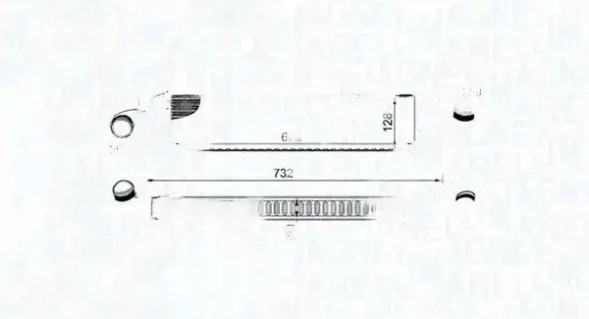 MAGNETI MARELLI 351319204980 Інтеркулер (охолоджувач повітря) 351319204980