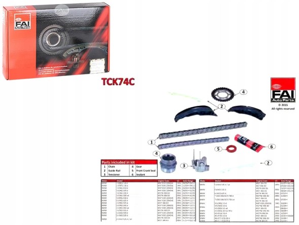 FAI AutoParts FAITCK74C(HQ) КОМПЛЕКТ ланцюга ГРМ BMW M47 (ВВЕРХ ВНИЗ) (З КОЛЕСОМ