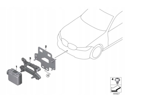 Jaguar OE uchwyt kosz ramka plastik 1271015046 RK72-9g768-ab s9d3-9g768-ab Кріплення радара LAND ROVER DISCOVERY V L462 JAGUAR X590 радар бампера