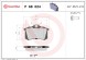 P68024 BREMBO Комплект гальмівних колодок з 4 шт дисків