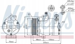 Nissens 89024 Компресор кондиціонера 89024 nissens