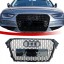 Китай ATRAPA GRILL ZDERZAKA PLASTER MIODU A4 B8,5 LIFT CZARNY POŁYSK Решітка радіатора Audi A4 B8,5 рестайлінг чорний глянець