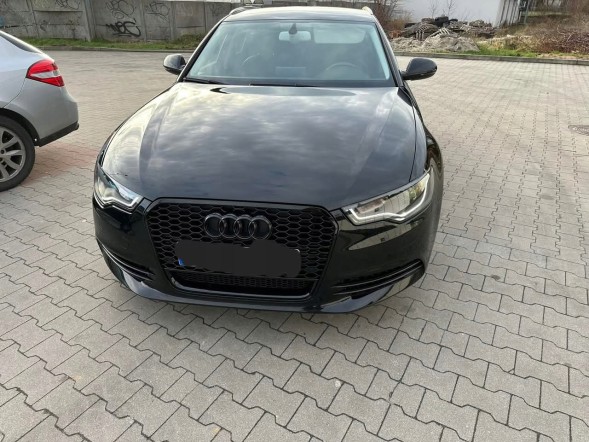 Китай AUDI A6 C7 GRIL ATRAPA CHŁODNICY PLASTER MIODU PRZE LCI 10-14 CZARNY POŁYSK Решітка радіатора Audi A6 C7 2010-2014 чорний глянець стільники