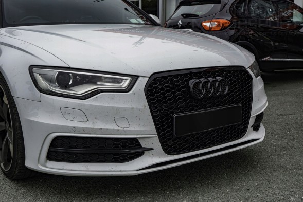 Китай AUDI A6 C7 GRIL ATRAPA CHŁODNICY PLASTER MIODU PRZE LCI 10-14 CZARNY POŁYSK Решітка радіатора Audi A6 C7 2010-2014 чорний глянець стільники