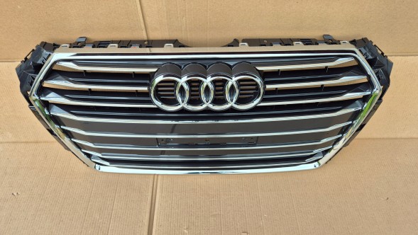 Audi OE GRILL ATRAPA CHŁODNICY AUDI A4 B9 8W0 PRZEDLIFT 2015-2019 CHROM POŁYSK ŚRODEK Решітка радіатора GRILL Audi A4 B9 8W0 8W 15-19 ХРОМ OE 8W0853651BR AB НОВА