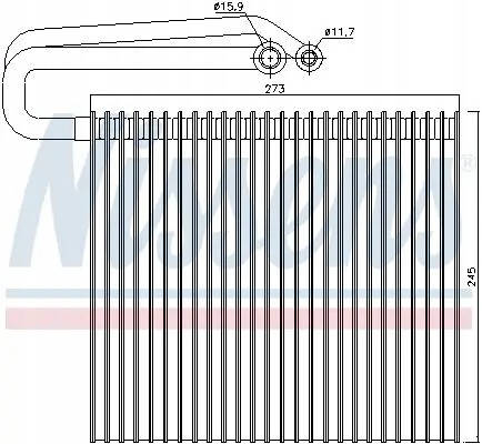 Nissens 92165 Випарник кондиціонера 92165 nissens cadillac fiat