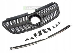 Tuning-Tec TTGRMEH0 Решітка радіатора для MERCEDES VITO W447 19-23, сріблясто-чорний, стиль Diamond