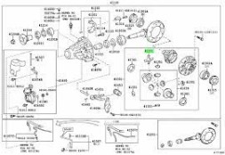 Toyota OE Хрестовий диференціал TOYOTA LC HILUX 41371-35020