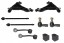 NTY ALL6291 Поперечні важелі, ланки, втулки MERCEDES SPRINTER I VW LT 1995-2006 ПЕРЕД