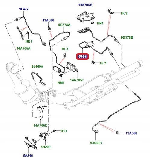 Land Rover заводська комплектація LR146854LR Датчик твердих частинок дизельний 2,0 aj20d4 land rover range rover lr146854