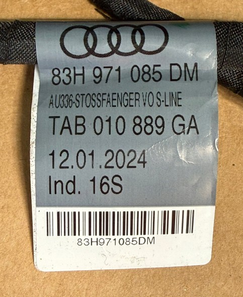 Audi OE 83H971085DM 83H971085 DM audi q3 f3 wiązka zderzaka przód 83h971085dm czujniki pdc instalacja przedniego zderzaka oem oe audi q3 ДЖГУТ ЕЛЕКТРОПРОВОДКИ ПЕРЕДНЬОГО БАМПЕРА AUDI Q3 F3 83H971085DM + ДАТЧИКИ PDC OEM