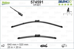 574591 VALEO Комплект щіток склоочисника Valeo 640 520мм