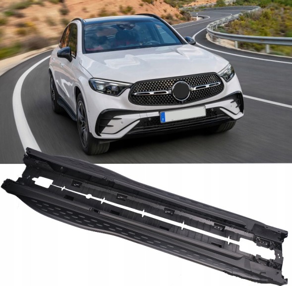 Китай 6457248759 Підніжка порогу бічна чорна алюмінієва Mercedes GLC 2023+