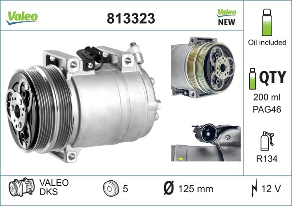 813323 VALEO Компресор кондиціонера