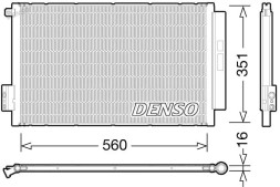 Denso DCN09043 Очисник радіатора кондиціонера dcn09043 denso
