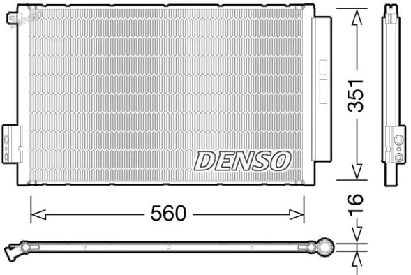 Denso DCN09043 Очисник радіатора кондиціонера dcn09043 denso